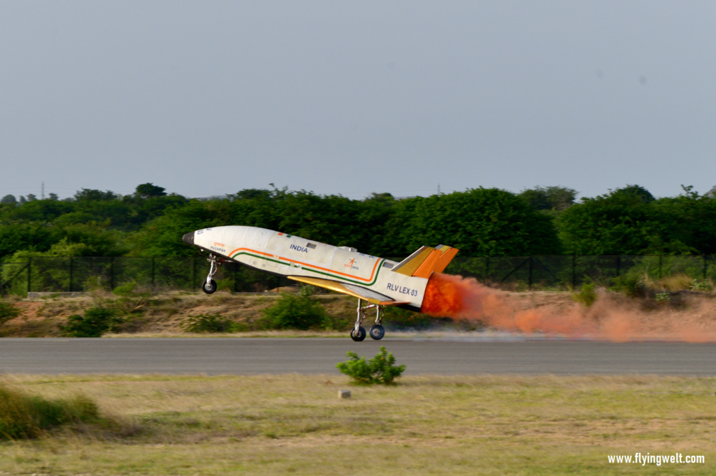 ISRO Pushpak Reusable Launch Vehicle (RLV) Landing EXperiment (LEX)