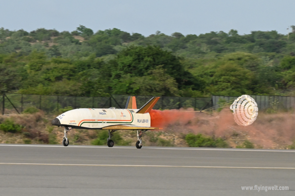 ISRO Pushpak Reusable Launch Vehicle (RLV) Landing EXperiment (LEX)