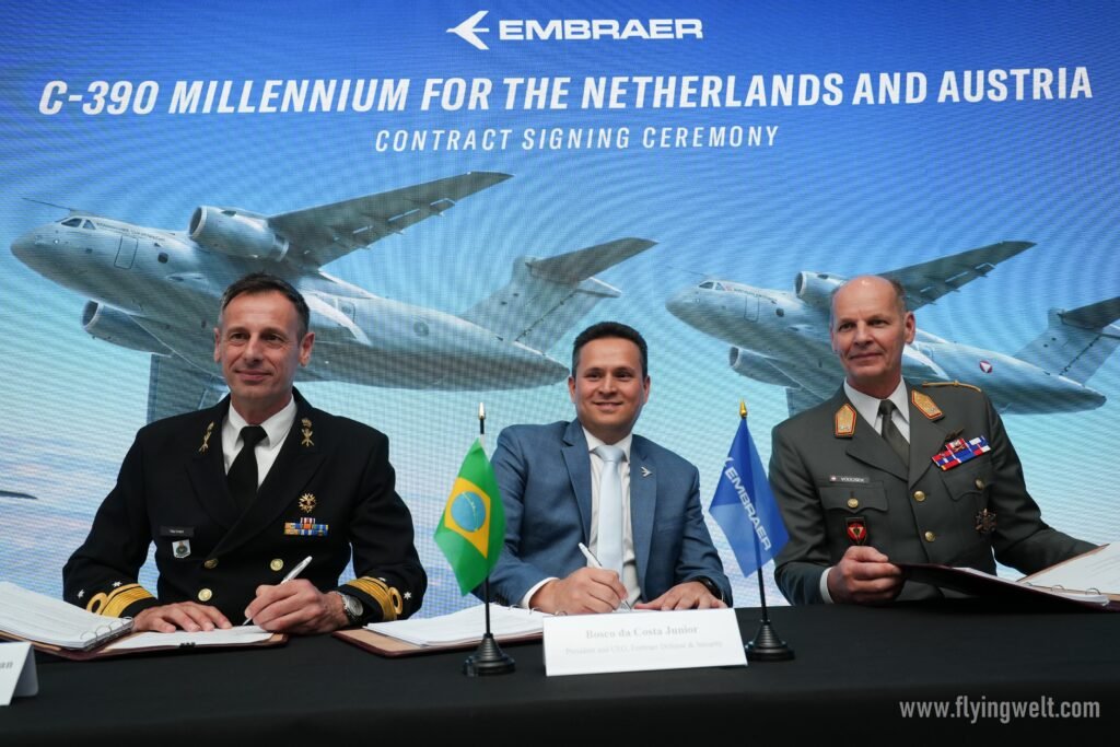 Netherlands and Austria jointly acquires nine Multi-Mission Airlift Embraer C-390 Millennium